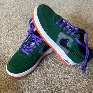 Nike Force 1 LV8 "Gorge Green/Black/Psychic Purple" Preschoo size 1